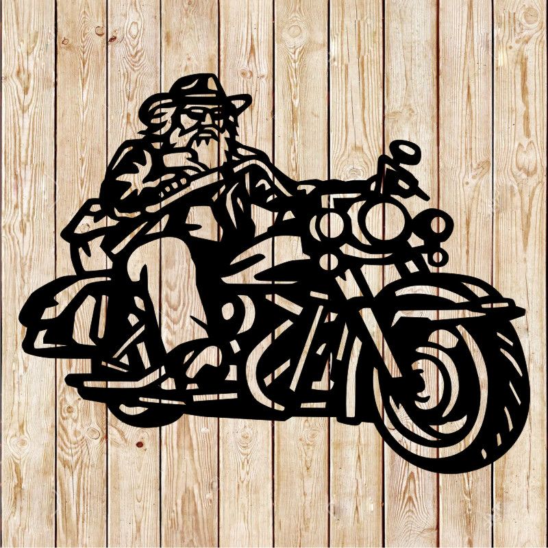 Cool Old Man Biker cutting file