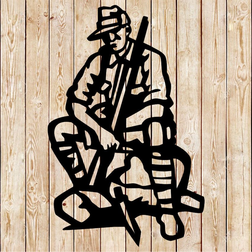 ANZAC Australian Sitting Soldier Cutting File