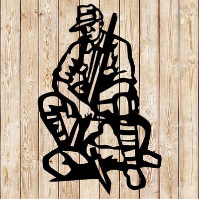 ANZAC Australian Sitting Soldier Cutting File