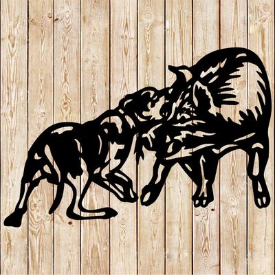 Dog Hunting Hog cutting file