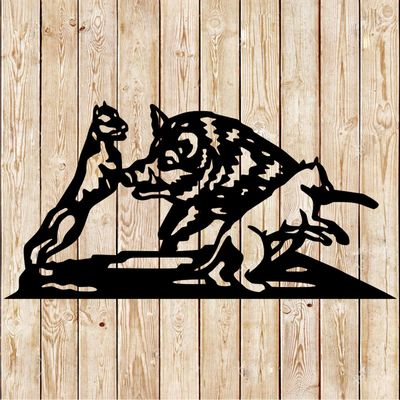 Dog Hunting Hog - Hog Fighting dogs cutting file