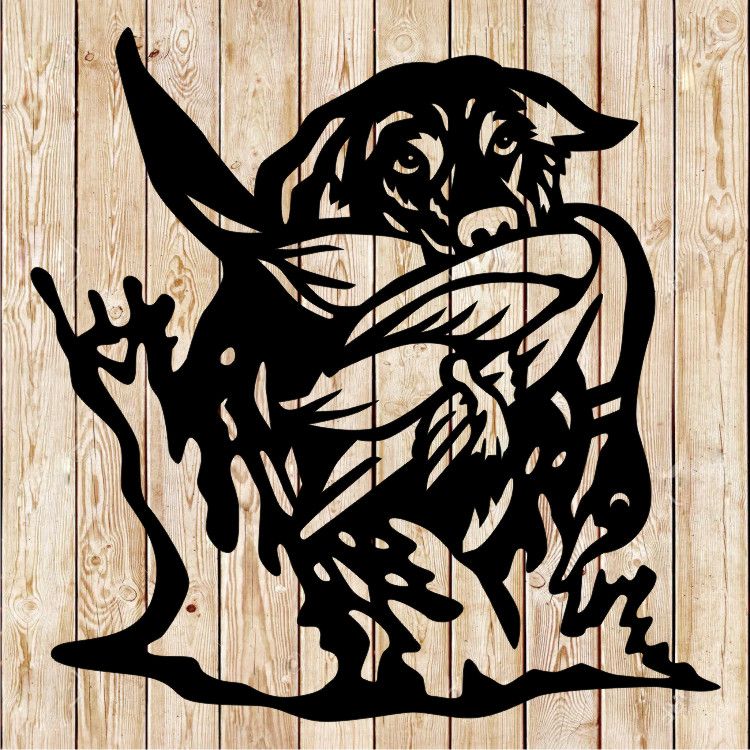 Duck Hunting​ Dog cutting file