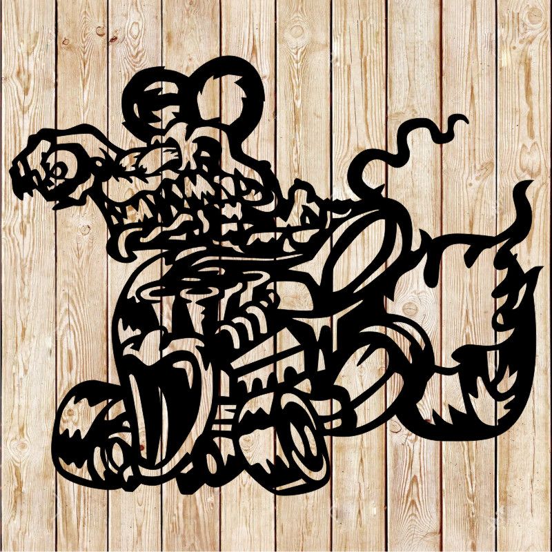 Rat Fink Hot Rod flames Cutting File