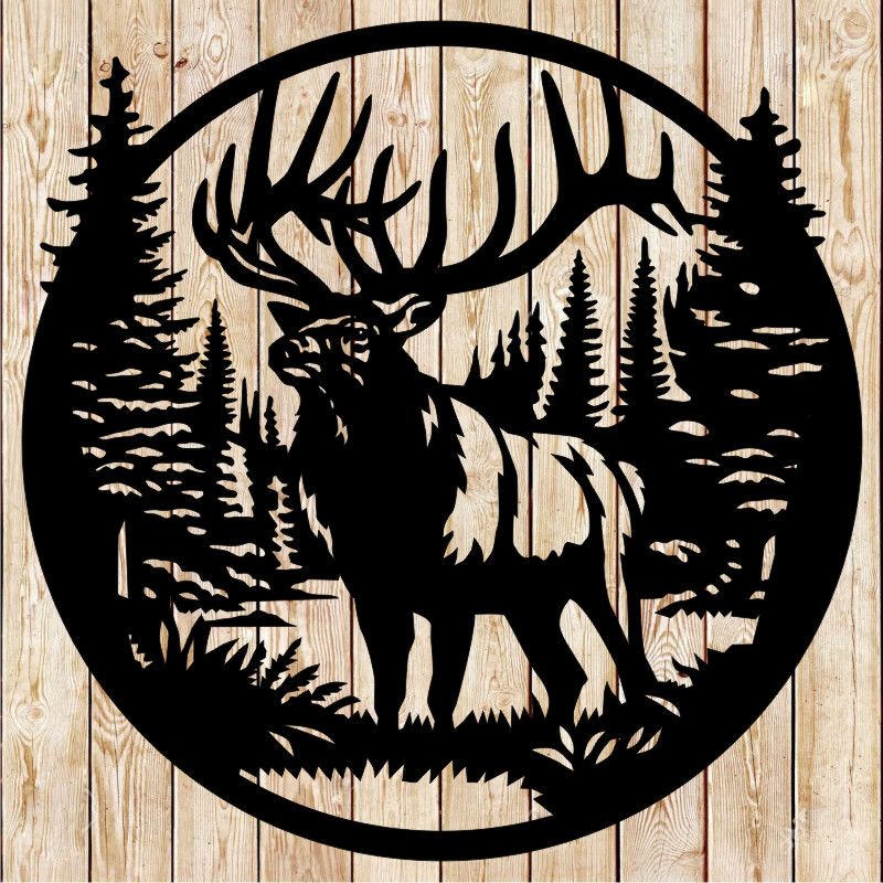 Elk Deer Circle Sign