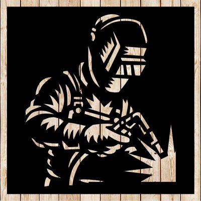 Welder Stencil Sign cutting file