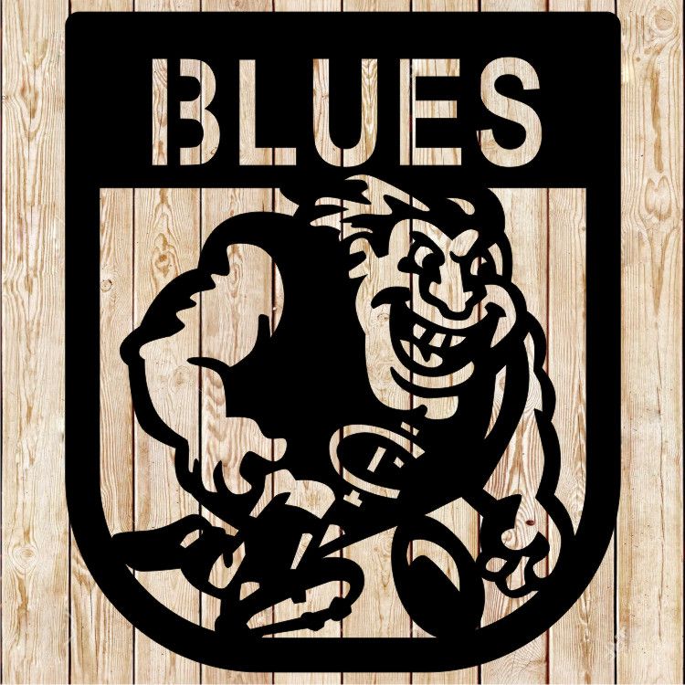 AFL Carlton Blues Mascot - AFL cutting file