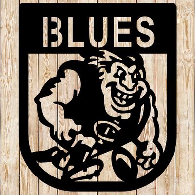 AFL Carlton Blues Mascot - AFL cutting file