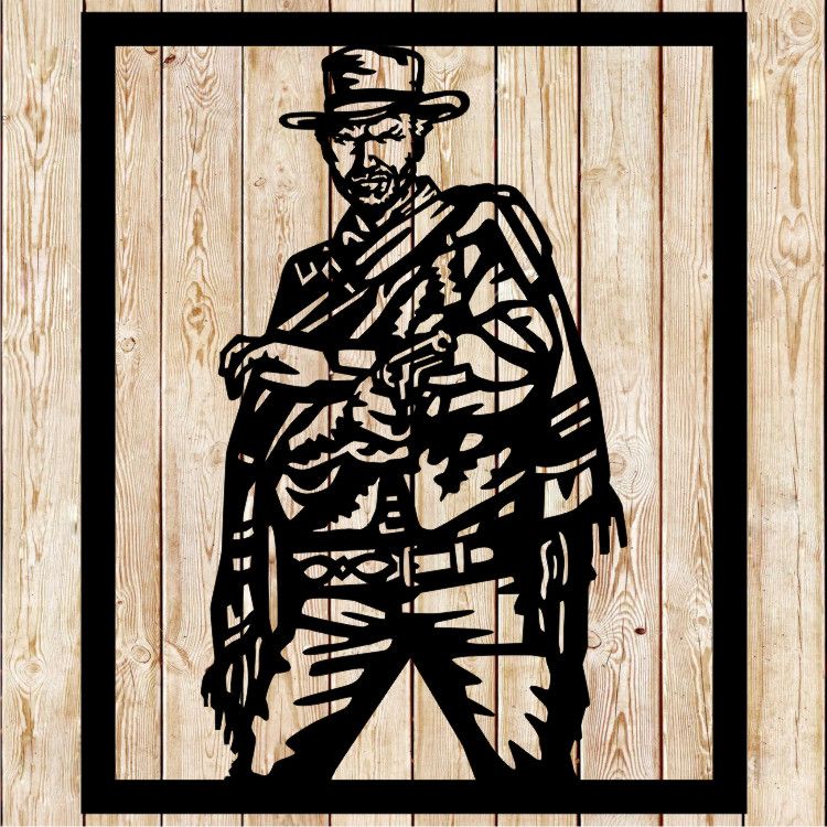 Clint Eastwood poncho - Good Bad Ugly Cutting File