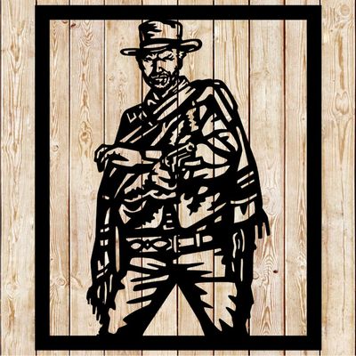 Clint Eastwood poncho - Good Bad Ugly Cutting File