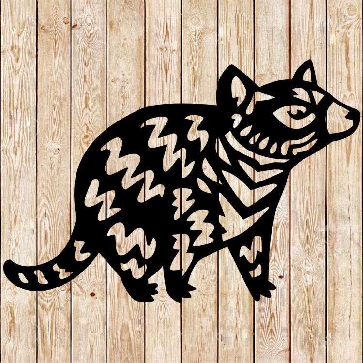 Tasmanian Devil - Australian Native Aboriginal Tribal ArtCutting File