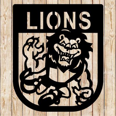 AFL Lions Mascot- AFL cutting file