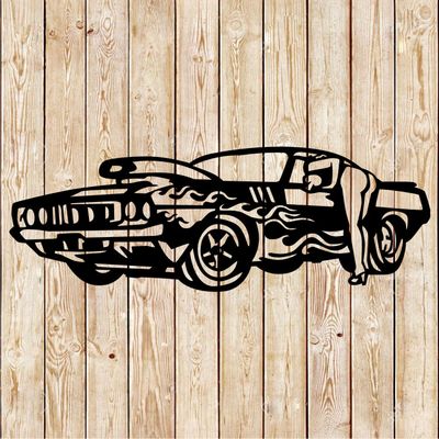 Hot Rod Car - Pin Up Girl Buttocks Cutting File