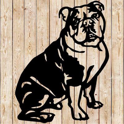 English Bulldog Dog Cutting file