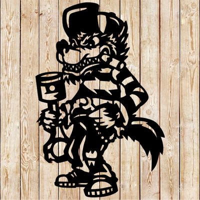 Wolf Mechanic - Rat Rod . Hot Rod Cutting File