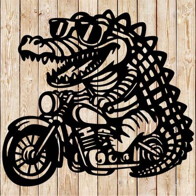 Crocodile - Alligator Biker Cutting File
