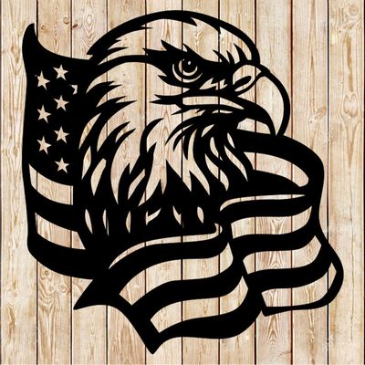 Eagle Head Flag cutting file