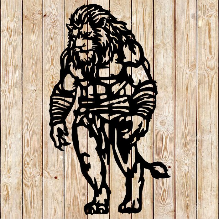 Muscle Lion humanoid - Monster cutting file