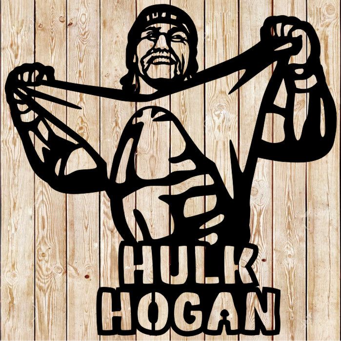 Hulk Hogan Wrestler​  vector cutting file