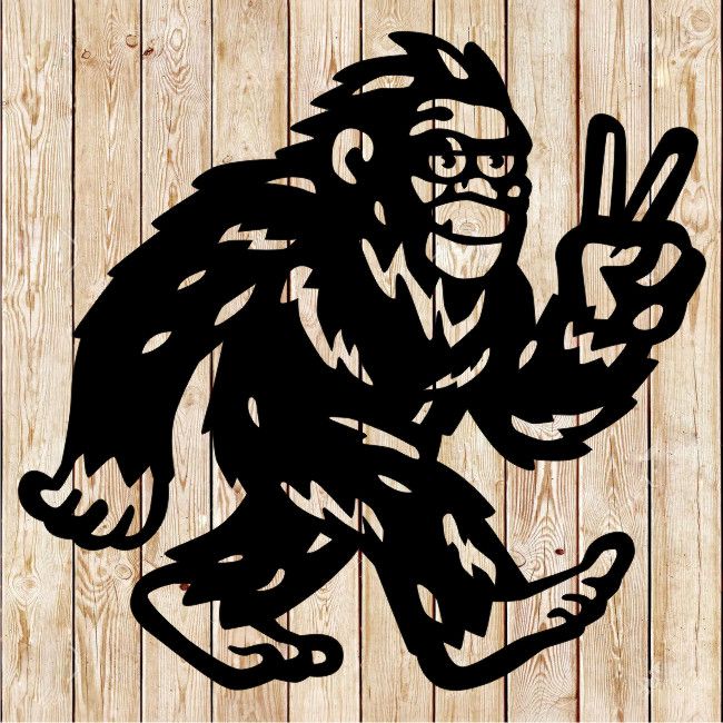 Sasquatch/Bigfoot Cartoon Cutting File