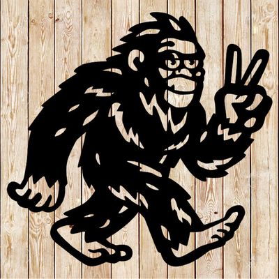 Sasquatch/Bigfoot Cartoon Cutting File