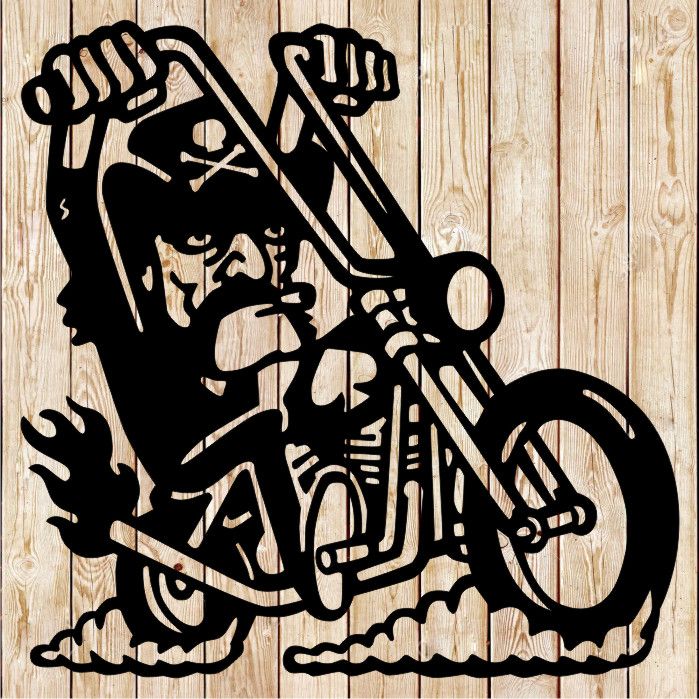 Lemmy Biker Cartoon Motorhead vector cutting file