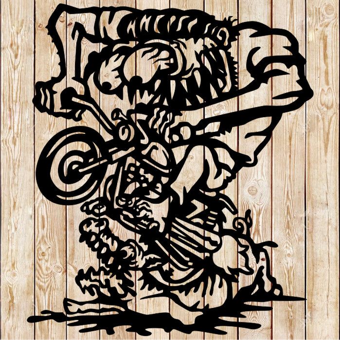 Triumph Biker FINK Monster Cutting File