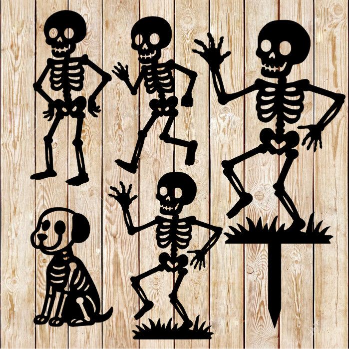 Skeleton Lot - Halloween decorations. cutting file