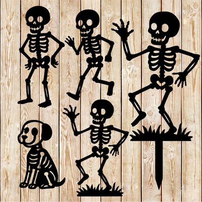 Skeleton Lot - Halloween decorations. cutting file