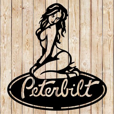 Peterbilt Girl Logo Cutting File