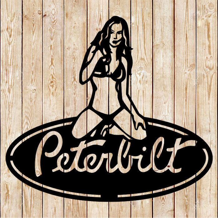 Peterbilt Girl Logo Cutting File