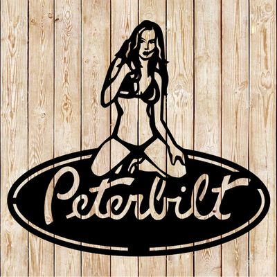 Peterbilt Girl Logo Cutting File