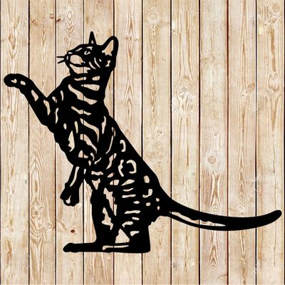 Cat Spoted Playing Cutting file