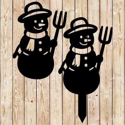 Christmas Farmer Snowman Cutting file