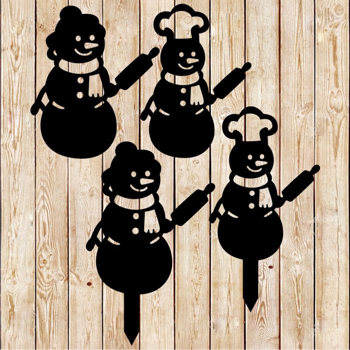 Christmas Cook Snowman Cutting file