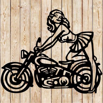 Gas Full Service Girl Sign Cutting File