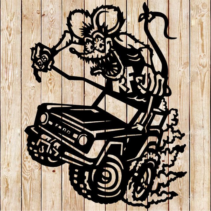 Ford Truck Rat Fink  Cutting File