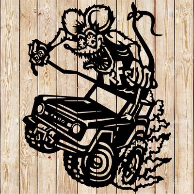 Ford Truck Rat Fink  Cutting File