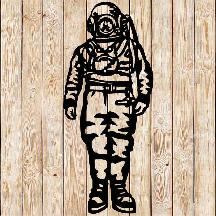 Scuba Diving Vintage Suit Cutting File