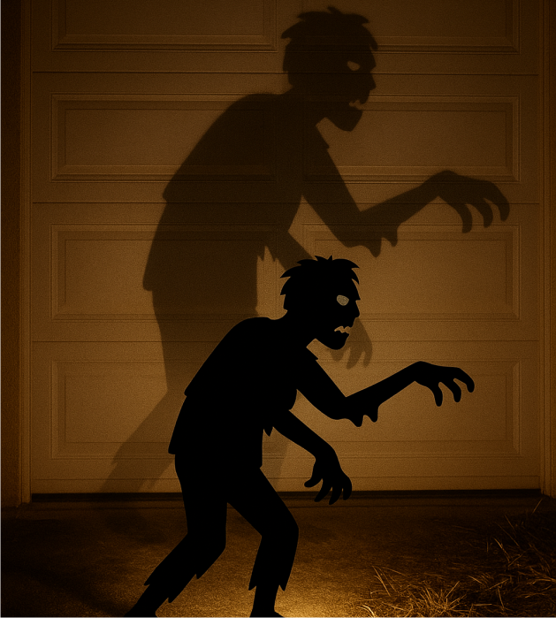 Metal Garden Shadow Art – Classic Zombie Silhouette Cutting File
