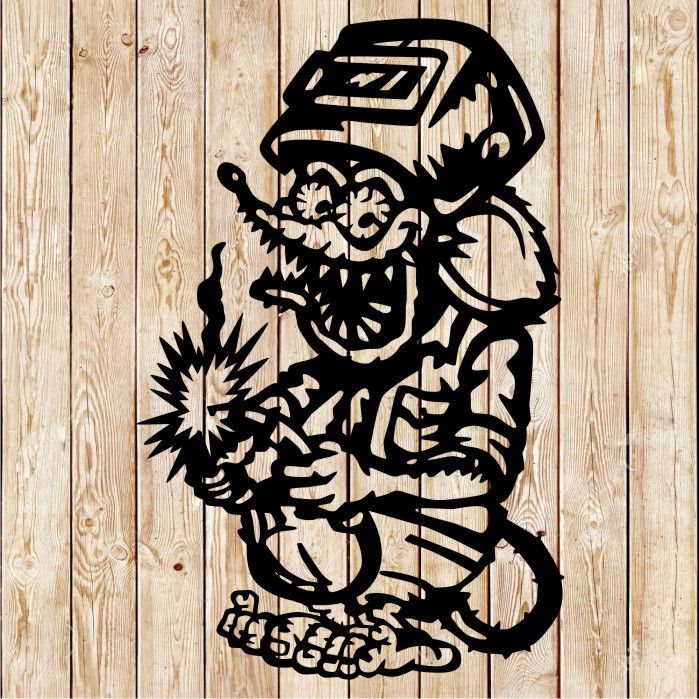Rat Fink Monster Welder Cutting File
