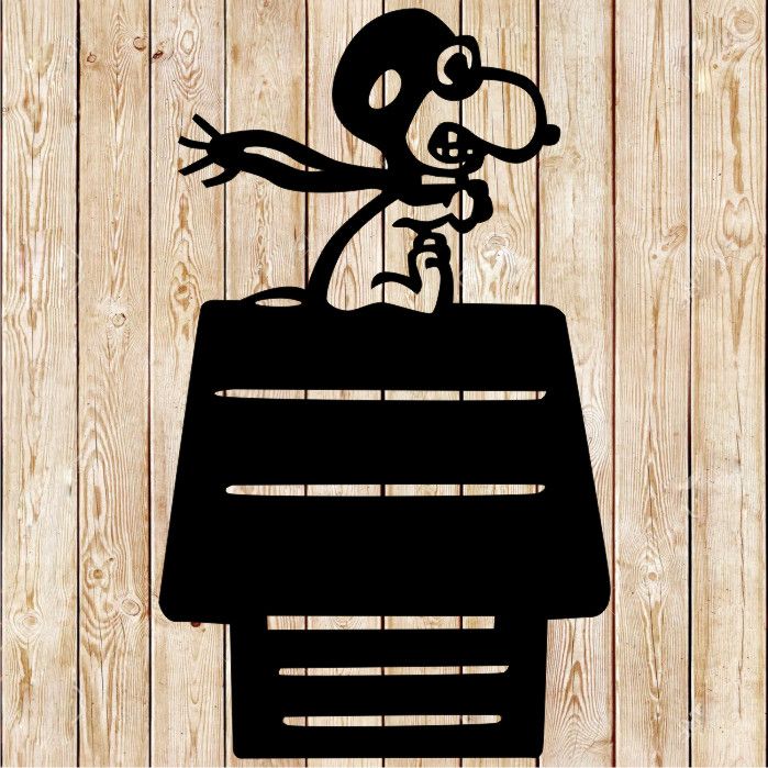 Peanuts - Snoopy Shot Down the Red Baron​ Cartoon cutting file