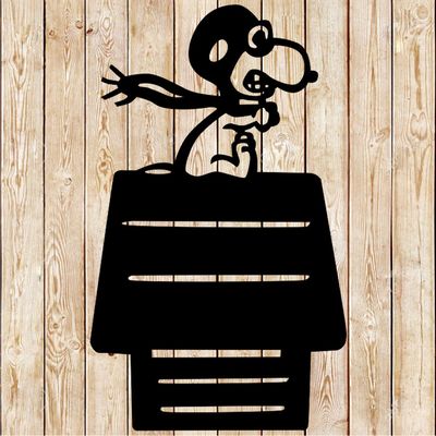 Peanuts - Snoopy Shot Down the Red Baron​ Cartoon cutting file