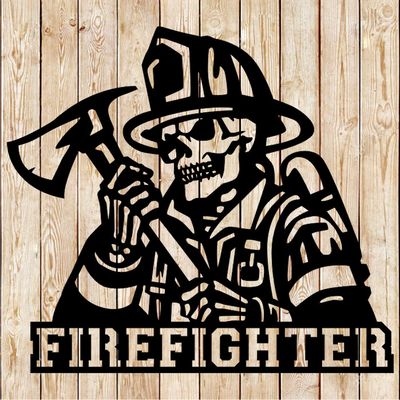 Fireman FireFighter  Skeleton cutting file
