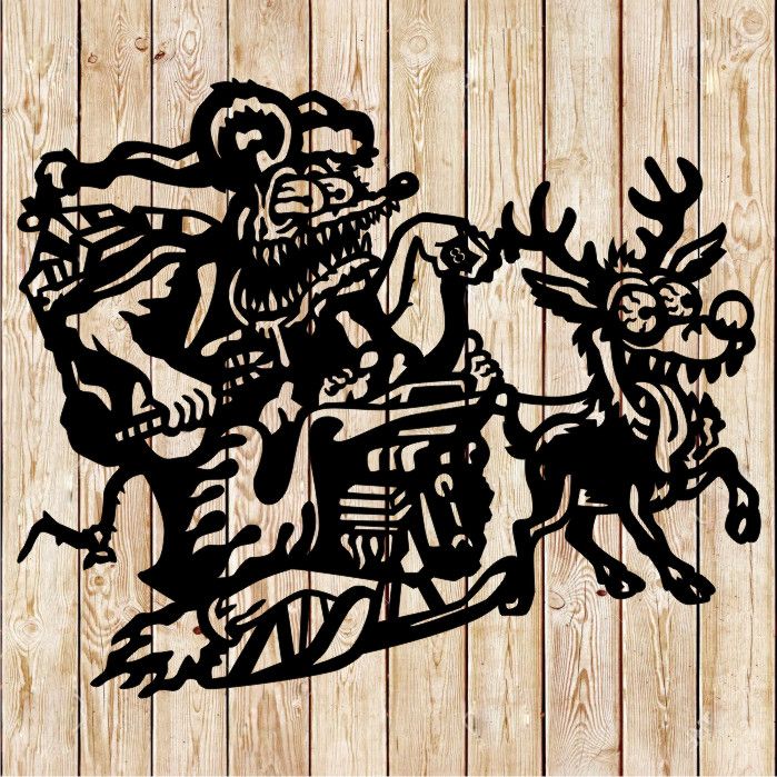 Santa Rat Fink Cartoon Cutting File
