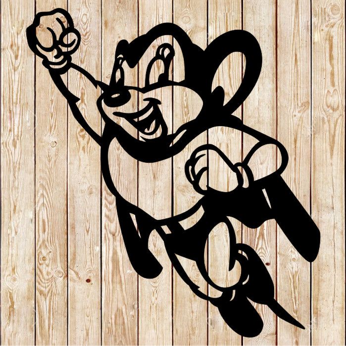Mighty Mouse Cartoon cutting file