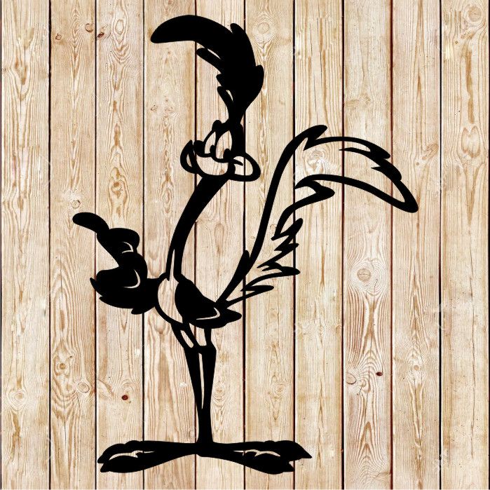 Road-Runner Pointing  Cartoon cutting file