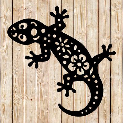 Lizard Sugar Skull Tribal Art Cutting File