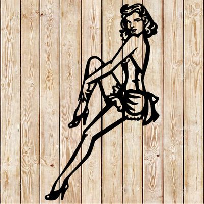 Sexy Lingerie - Pin Up  Sexy eyes Sign Cutting File