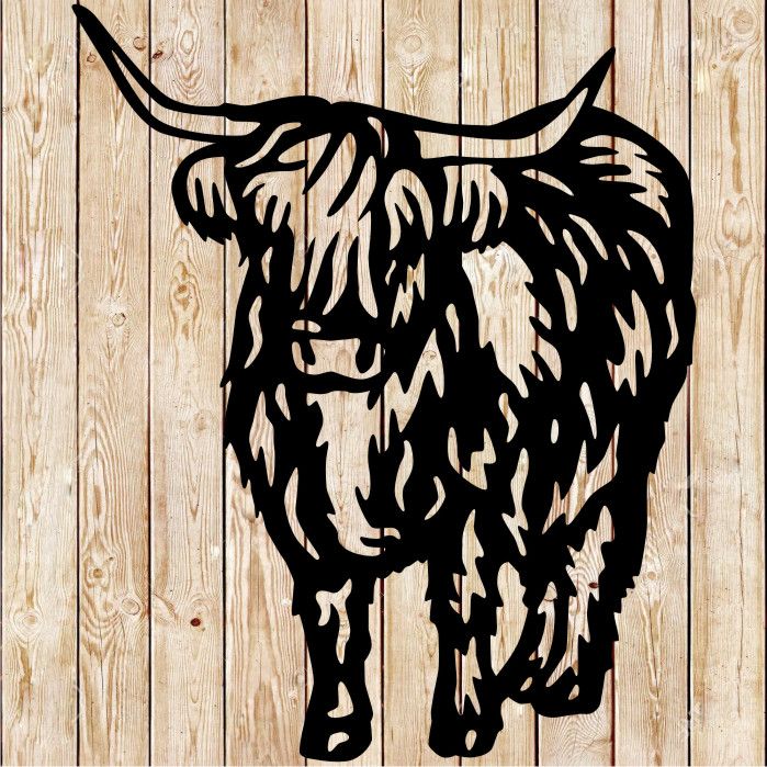 Highland cattle - Scottish cow Cutting file