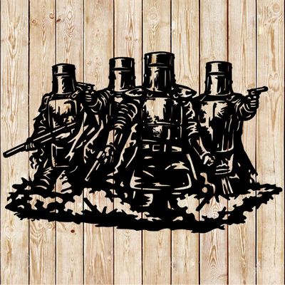 Ned Kelly Gang - Bushrangers with Armours Cutting File